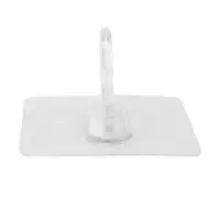 Держатель с клейкой поверхностью ТУНДРА, d=25 мм, 68&times;68 мм, прозрачный