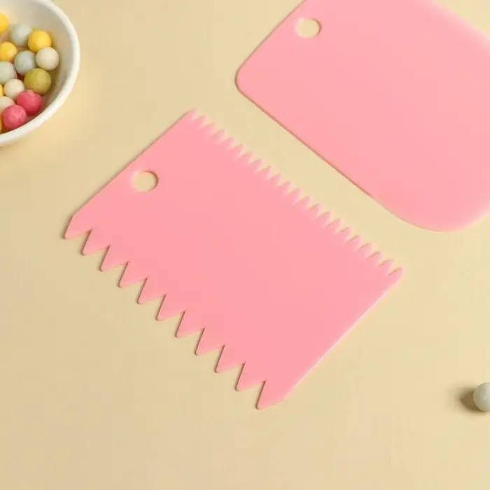 Набор шпателей кондитерских Доляна, 3 предмета: 12&times;8 см, 11&times;7.5 см, 8.8&times;12.2 см, МИКС