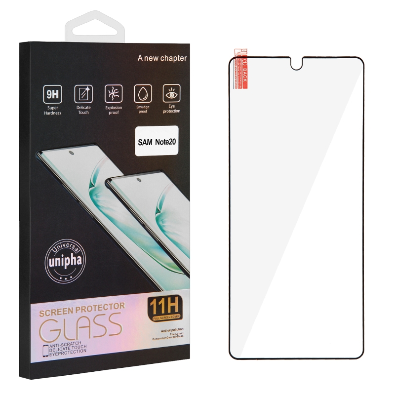 Защитное стекло Samsung Note 20 полный клей 0.18mm