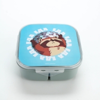 Ланч - бокс с ложкой, &laquo;Енот&raquo;, 17,8 х 17,8 х 7 см