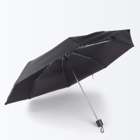 Зонт механический, &laquo;Dark afternoon&raquo;, 3 сложения, 8 спиц, R = 48/55 см, D = 110 см, цвет чёрный
