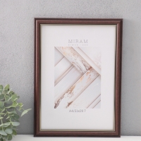 Фоторамка пластик "МИРАМ" 21х29,7 см (A4), коричневый