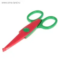 Ножницы рельефные 13,5х6,5см "Яркие краски" МИКС 15х9 см