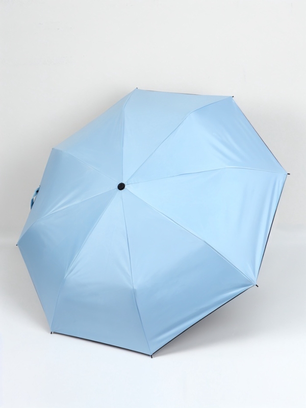 Зонт механический &laquo;Однотонный&raquo;, эпонж, 3 сложения, 8 спиц, R = 50/54 см, D = 108 см, цвет МИКС