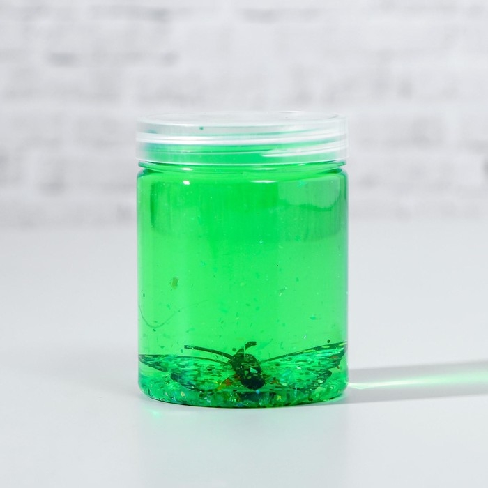 Лизун - слайм &laquo;Бабочка&raquo;, твёрдый, цвета МИКС