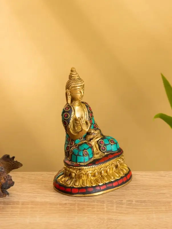 Сувенир "Будда" латунь 8х6х11,5 см