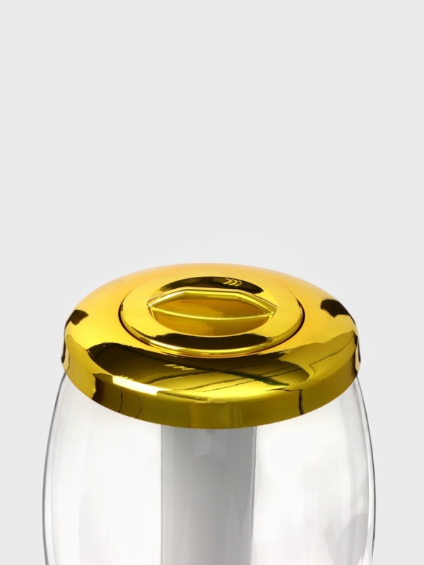 Башня пивная MonlinGold, 3 л, ёмкость для льда, подсветка, пластик, залотистый