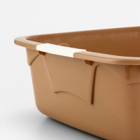 Туалет с сеткой, 44х33х11,5 см, бежевый/белый