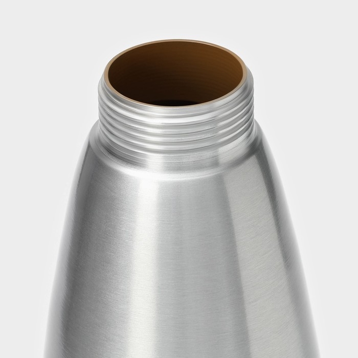 Кремер - сифон для взбивания сливок KONFINETTA, 1 л, 3 насадки, алюминий, серебристый