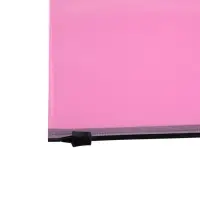 Папка-конверт на ZIP-молнии A4, 180 мкм, Calligrata Pastel, полупрозрачная, чёрная молния, коралловая