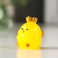 Сувенир полистоун флюоресцентный "Цыплята" набор 4 шт 2,5х3,2 см