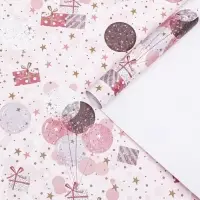 Бумага упаковочная, глянцевая &laquo;Поздравляем!&raquo;, 40&times;60 см