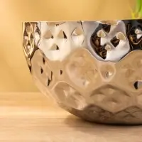 Миска гранёная, 25&times;25&times;12.5 см, нержавеющая сталь