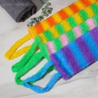 Мочалка для тела Доляна &laquo;Махровая&raquo;, 12&times;45 см, МИКС