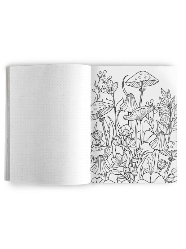 Ежедневник-смешбук раскраска антистресс  А5, 80 листов "Мечты"