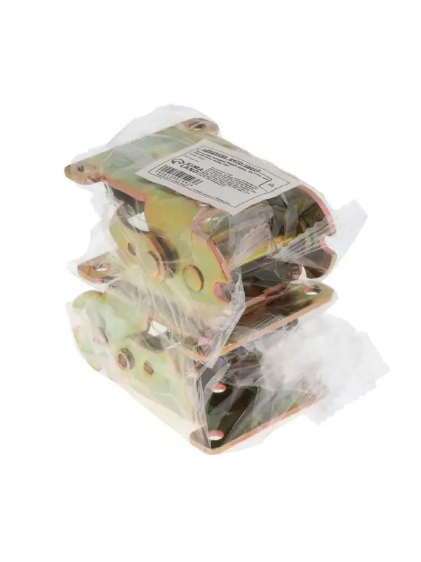 Кронштейн складной ТУНДРА ks001, 70&times;70 мм, желтый цинк, набор 2 шт.