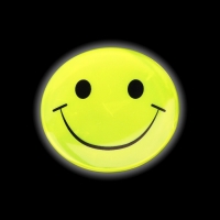 Светоотражающий значок &laquo;Смайл&raquo;, d = 5,8 см, цвет МИКС