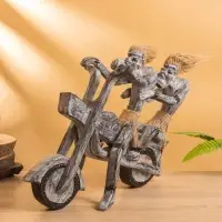 Сувенир "Аборигены байкеры" дерево, 35х15х30 см