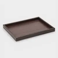 Подносы Доляна, набор 3 шт., 40&times;30 см, 35&times;25 см, 30&times;20 см, дерево, коричневые