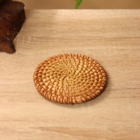 Подставка под горячее 10 см, ротанг (набор 6 шт)