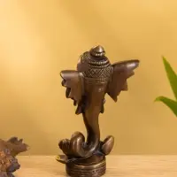 Сувенир "Голова слона" латунь 7х3,5х11,5 см