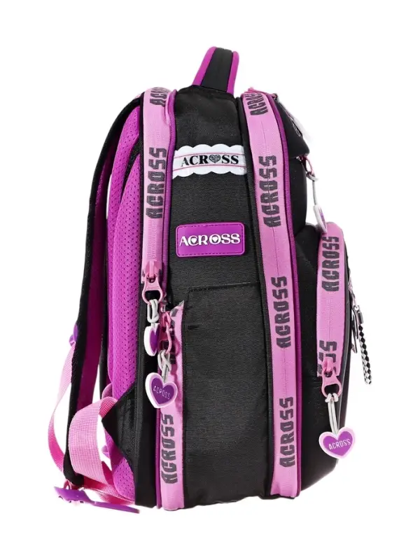 Рюкзак школьный эргоном.спинка Across 194 37*28*12 дев + пен, меш, папка 25-369-7