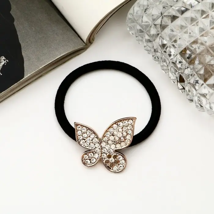 Резинка для волос "Белла" бабочка, 4 см