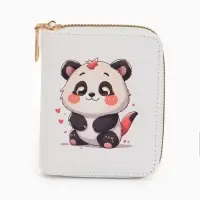 Кошелек дет 07-01-01 Июнь2536 медведь, 8,5*2,5*10,5 см, 2 отд+отд/молн, д/карт, белый