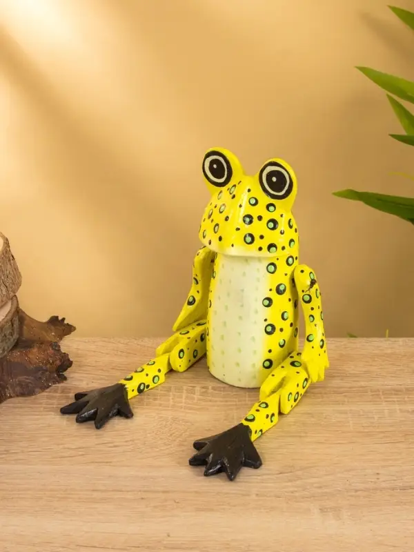 Сувенир &laquo;Лягушка&raquo;, висячие лапки, 25 см, дерево, МИКС