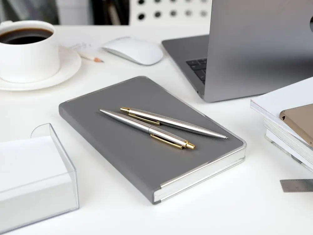 Ручка шариковая Poetica, серебристая