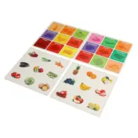 Магнитные пазлы половинки "Фрукты и овощи"