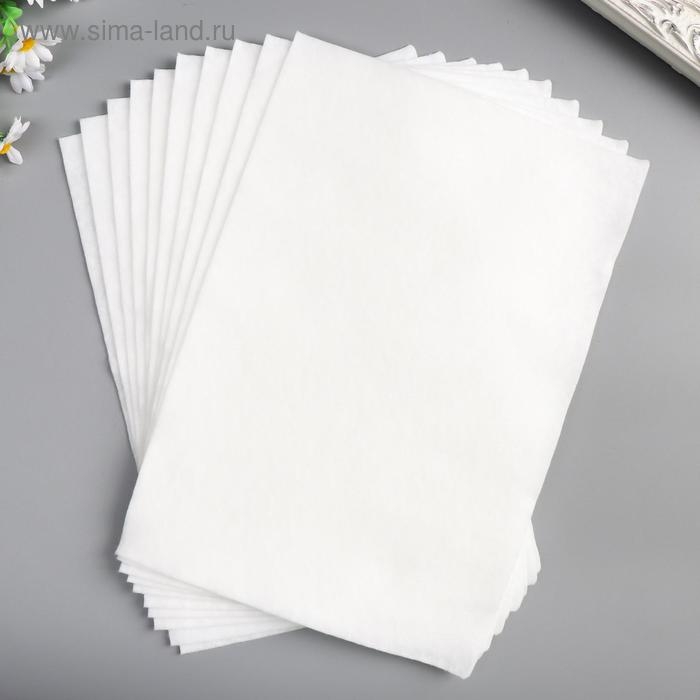 Фетр мягкий Фетр мягкий "Белый" 1 мм (набор 10 листов) формат А4