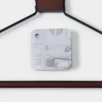 Плечики - вешалка для одежды LaDо́m Sombre, 42,5&times;26 см, широкие плечики цвет коричневый