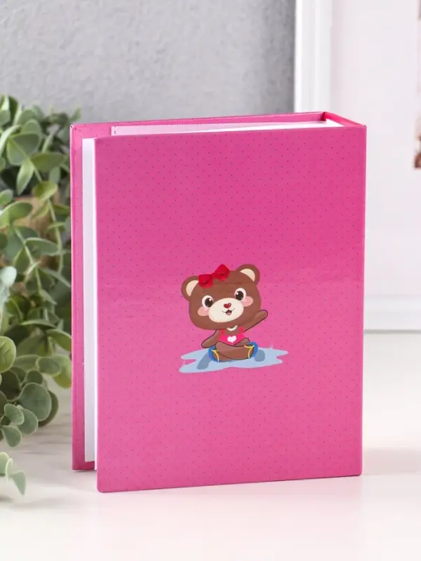 Фотоальбом 100 фото "Мишка"10X15см, ПП карм.
