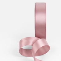 Лента атласная двухсторонняя №164 25мм*25&plusmn;1м пудровый TR