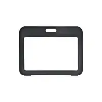 Бейдж горизонтальный, внешний размер 100&times;80 мм, внутренний размер 85&times;54 мм, чёрный