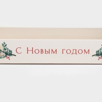 Коробка для десерта &laquo;Веточки&raquo;, 22 х 8 х 13,5 см, Новый год