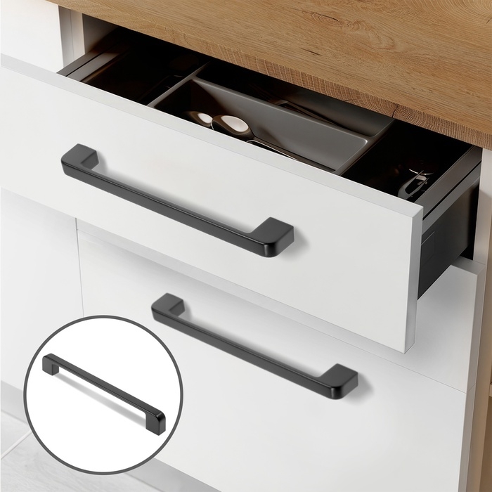 Ручка-скоба CAPPIO FREEDOM, м/о 160 мм, цвет черный, 20 шт.