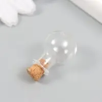 Декор для творчества стекло &laquo;Бутыль с пробкой&raquo; 1.9&times;1.9&times;2.4 см