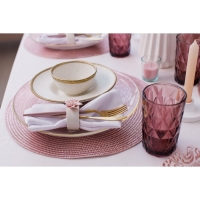 Набор стаканов стеклянных Magistro &laquo;Круиз&raquo;, 350 мл, 8&times;12,5 см, 6 шт, цвет розовый