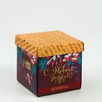 Подарочный набор &laquo;Сказочного года&raquo;: чай (50 г), конфеты (110 г), печенье брауни (120 г)