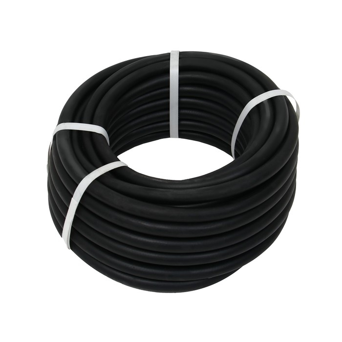 Шланг поливочный резиновый, 16 мм, 25 м, армированный, чёрный, &laquo;ВОЛЖСКИЙ&raquo;