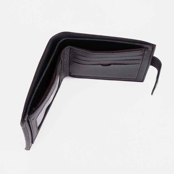 Портмоне мужское на магните, цвет чёрный Портмоне мужское на магните, цвет чёрный