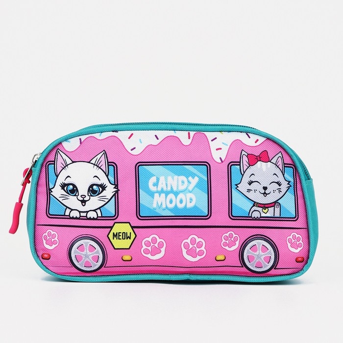 Сумка поясная детская для девочки &laquo;Котята&raquo; 20х11х4см