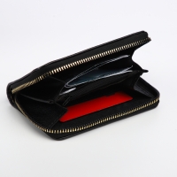 Кошелёк детский на молнии &laquo;Выбражулька&raquo;, цвет чёрный