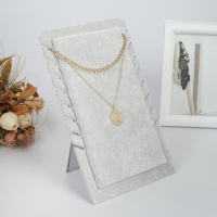 Подставка под кулоны, цепи, 8 мест, 18&times;2&times;28, цвет серый