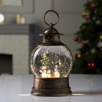 Светодиодная фигура &laquo;Семья снеговиков&raquo; 12.5 &times; 20 &times; 12.5 см, пластик, батарейки АААх3 (не в комплекте), свечение тёплое белое