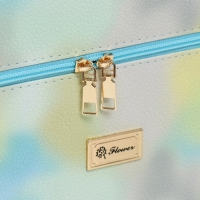 Шкатулка кожзам с зеркалом "Этажи. Летнее небо" 27х18х24 см