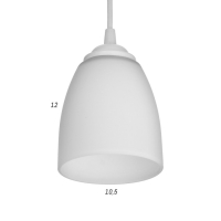 Светильник BayerLux 2441/1 E27 40Вт белый 10,8х10,8х11,5-111 см