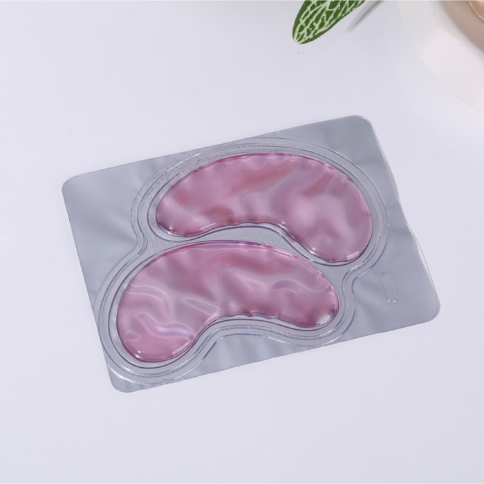 Патчи для области вокруг глаз &laquo; 100 % muni corn milk&raquo;, 1 пара, гидрогелевые с экстрактом лепестков роз, BEAUTY FОХ